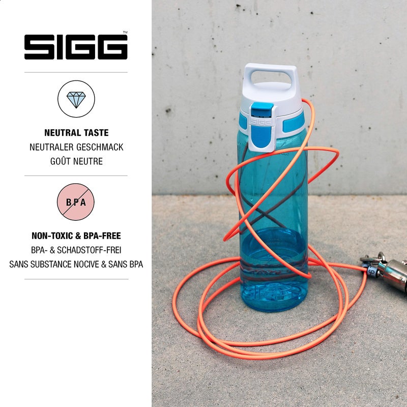 Sigg - Tritan Sports Water Bottle - Total Color Turquoise - Leakproof - Featherweight and Shatter-Proof Tritan Plastic - Dishwasher Safe - BPA Free - 20 Oz - Image 3